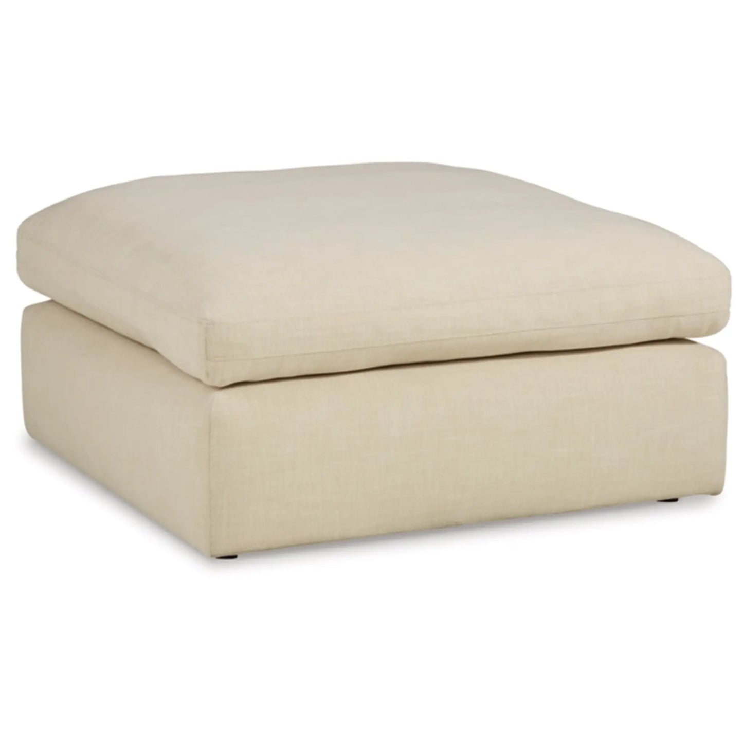 Elyza Oversized Accent Ottoman - Linen