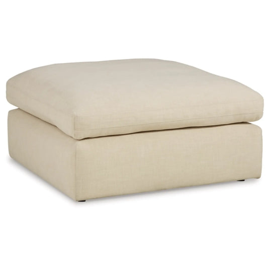 Elyza Oversized Accent Ottoman - Linen