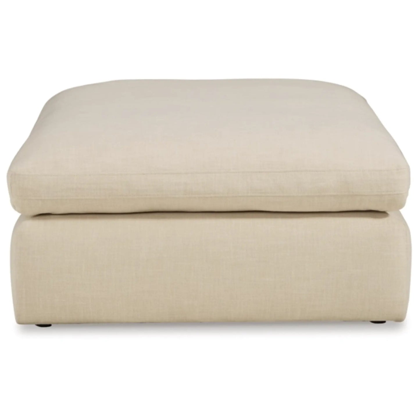 Elyza Oversized Accent Ottoman - Linen