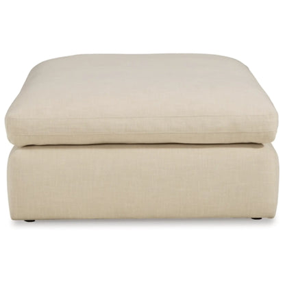 Elyza Oversized Accent Ottoman - Linen