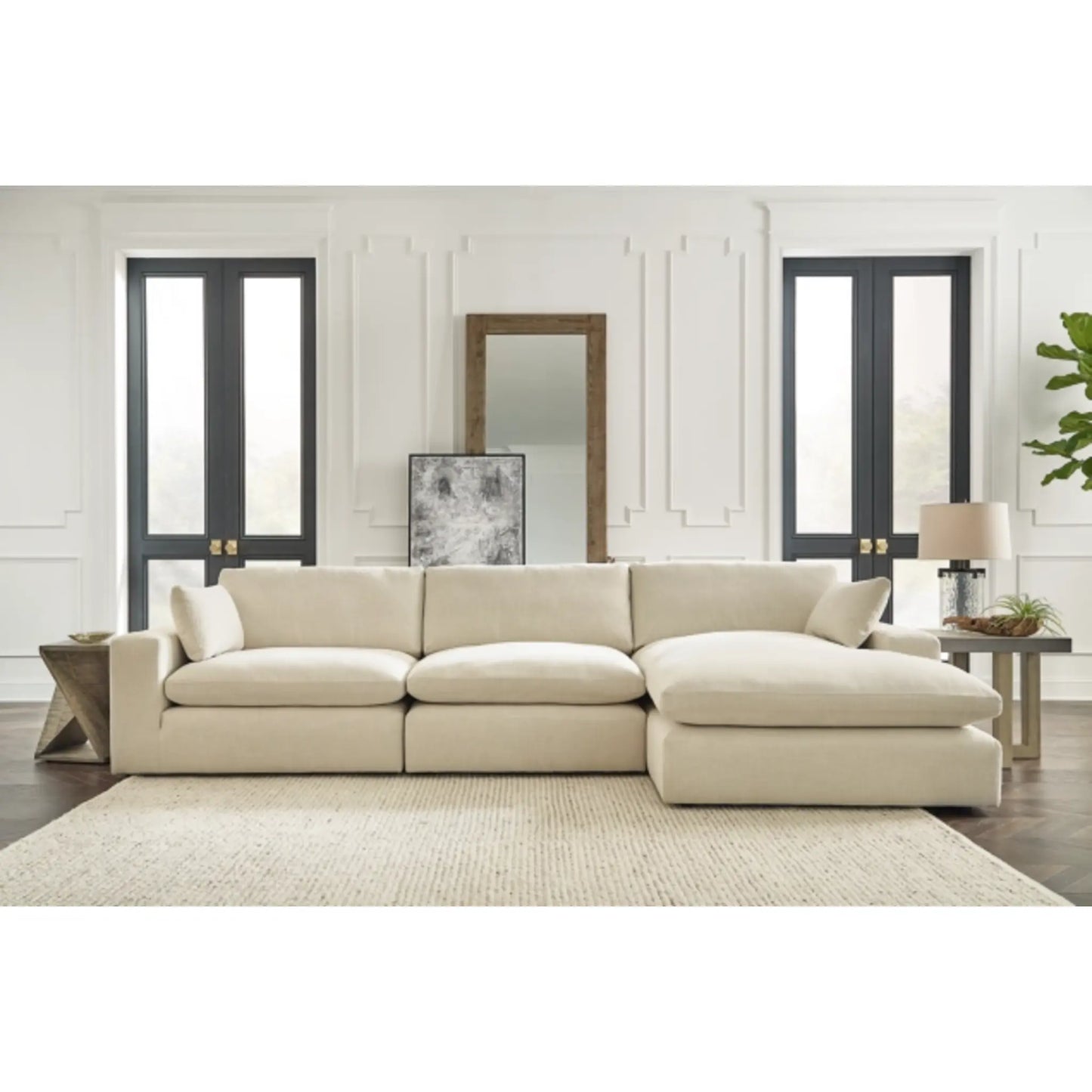 Elyza 3-Piece Modular Sectional with Chaise - Linen