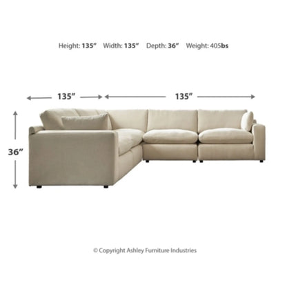 Elyza 5-Piece Modular Sectional - Linen