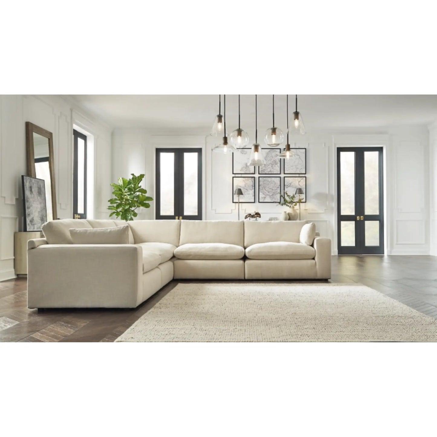 Elyza 5-Piece Modular Sectional - Linen