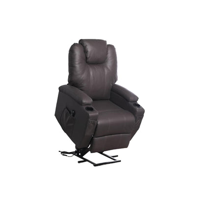 Brown Air Leather Lift Chair T1014