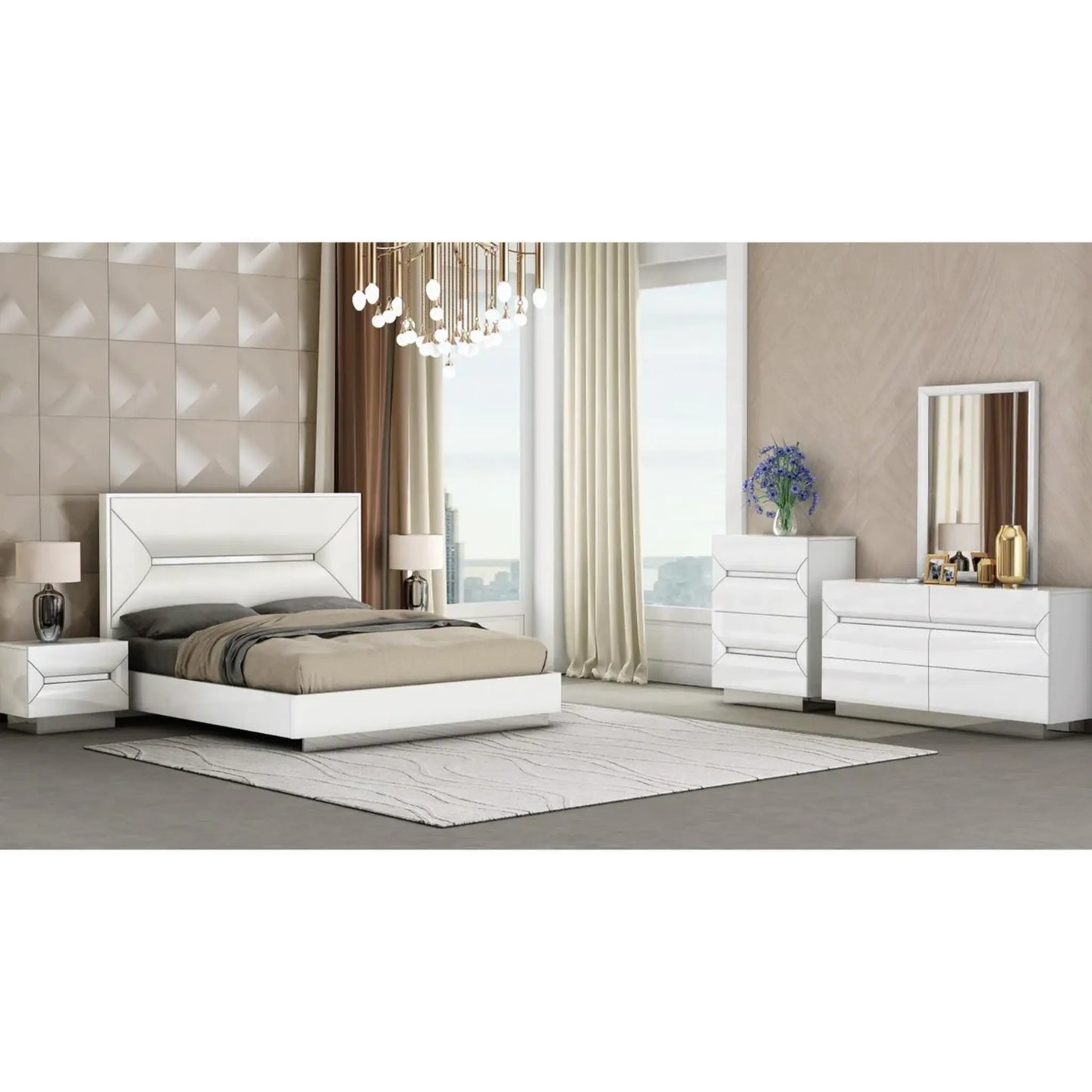 Cypress Bedroom Set B1071 (White)