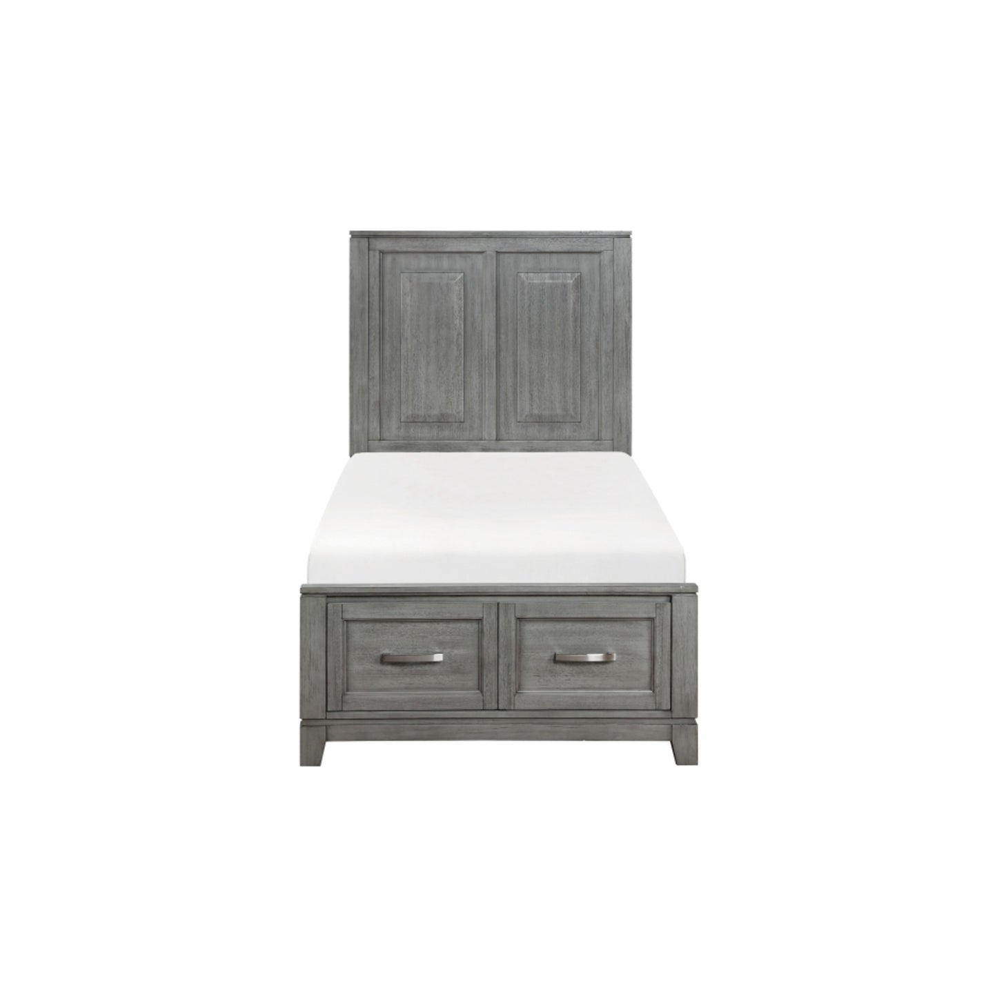 Moonlight Queen 6pc Bedroom Set - 1450 - White / Grey