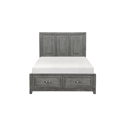Moonlight Queen 6pc Bedroom Set - 1450 - White / Grey