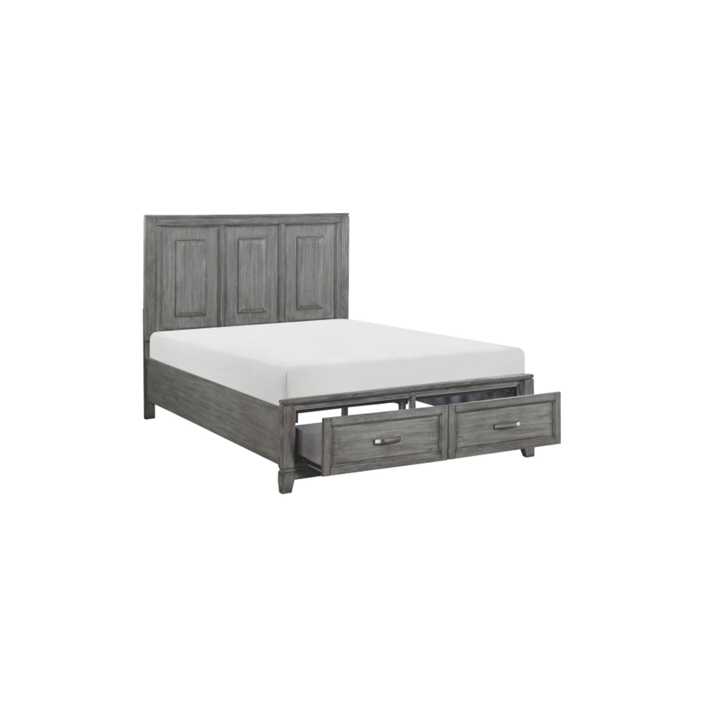 Moonlight Queen 6pc Bedroom Set - 1450 - White / Grey