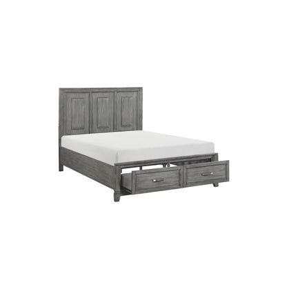 Moonlight Queen 6pc Bedroom Set - 1450 - White / Grey