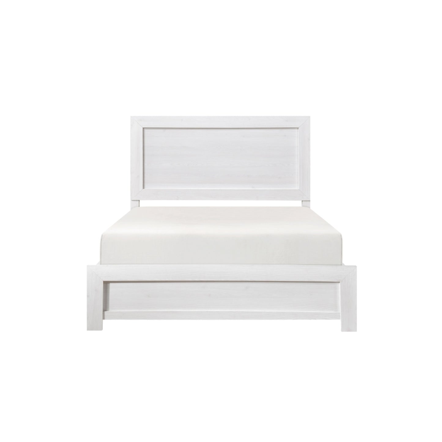 Pearl Luxe King 6pc Bedroom Set - 1534WH - White / Grey / Rustic Brown / Natural