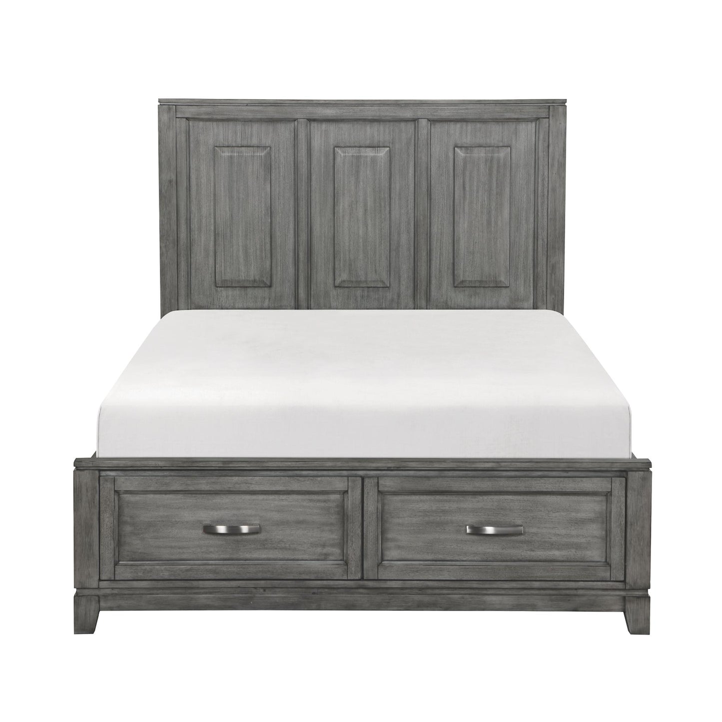 Moonlight Storage Full Bed - Grey / White