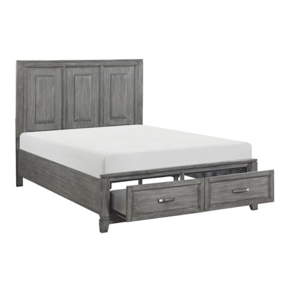 Moonlight Storage Full Bed - Grey / White