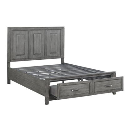 Moonlight Storage Full Bed - Grey / White