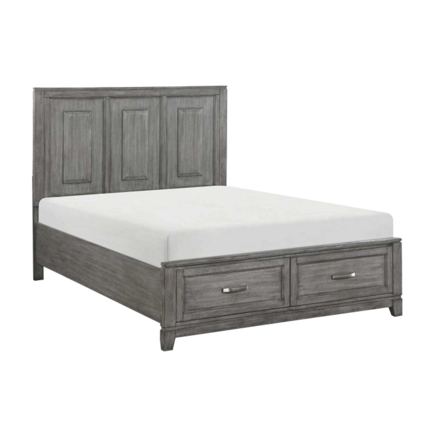 Moonlight Storage Full Bed - Grey / White