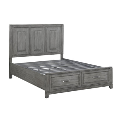 Moonlight Storage Full Bed - Grey / White