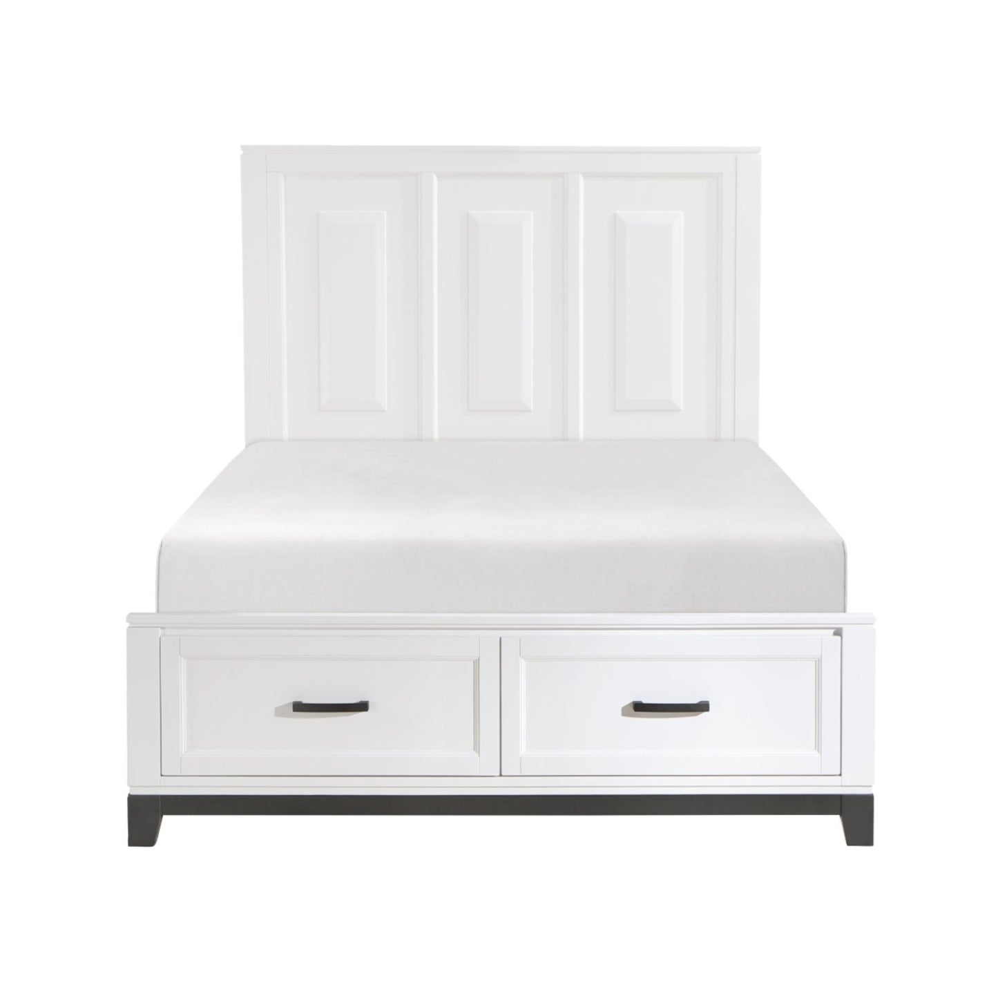 Moonlight Storage Full Bed - Grey / White