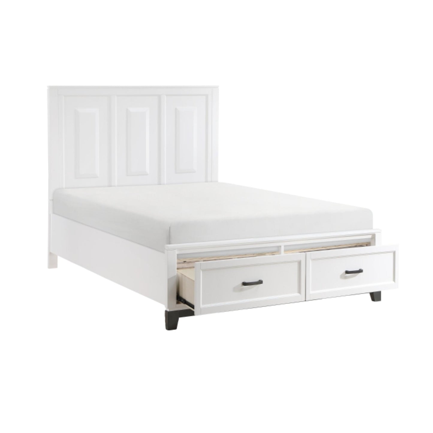 Moonlight Storage Full Bed - Grey / White