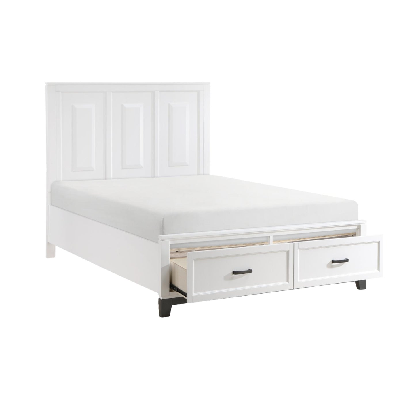 Moonlight Storage Full Bed - Grey / White