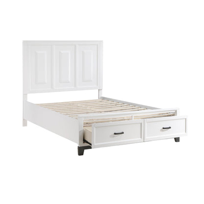 Moonlight Storage Full Bed - Grey / White