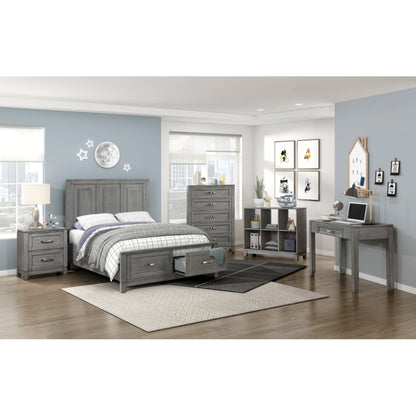 Moonlight Queen 6pc Bedroom Set - 1450 - White / Grey