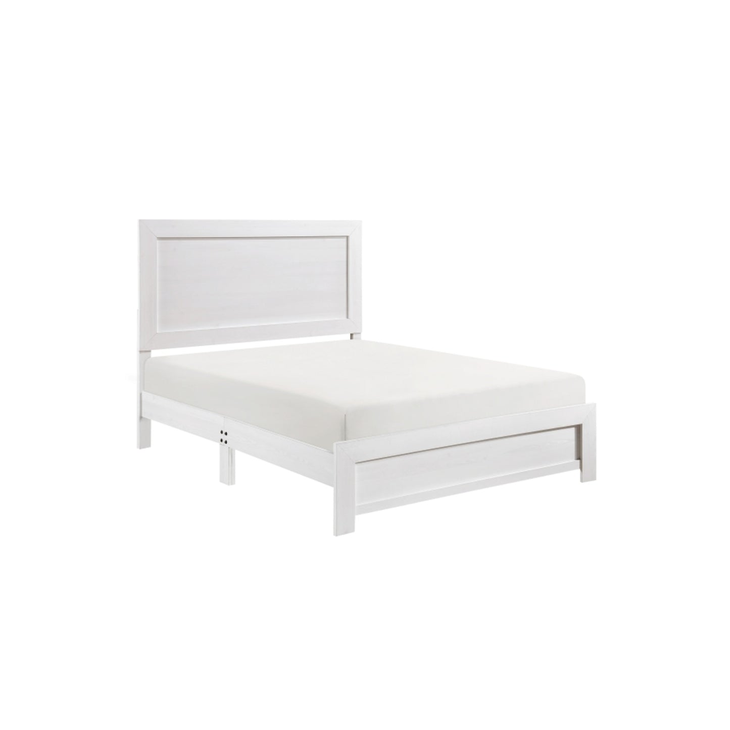 Pearl Luxe King 6pc Bedroom Set - 1534WH - White / Grey / Rustic Brown / Natural