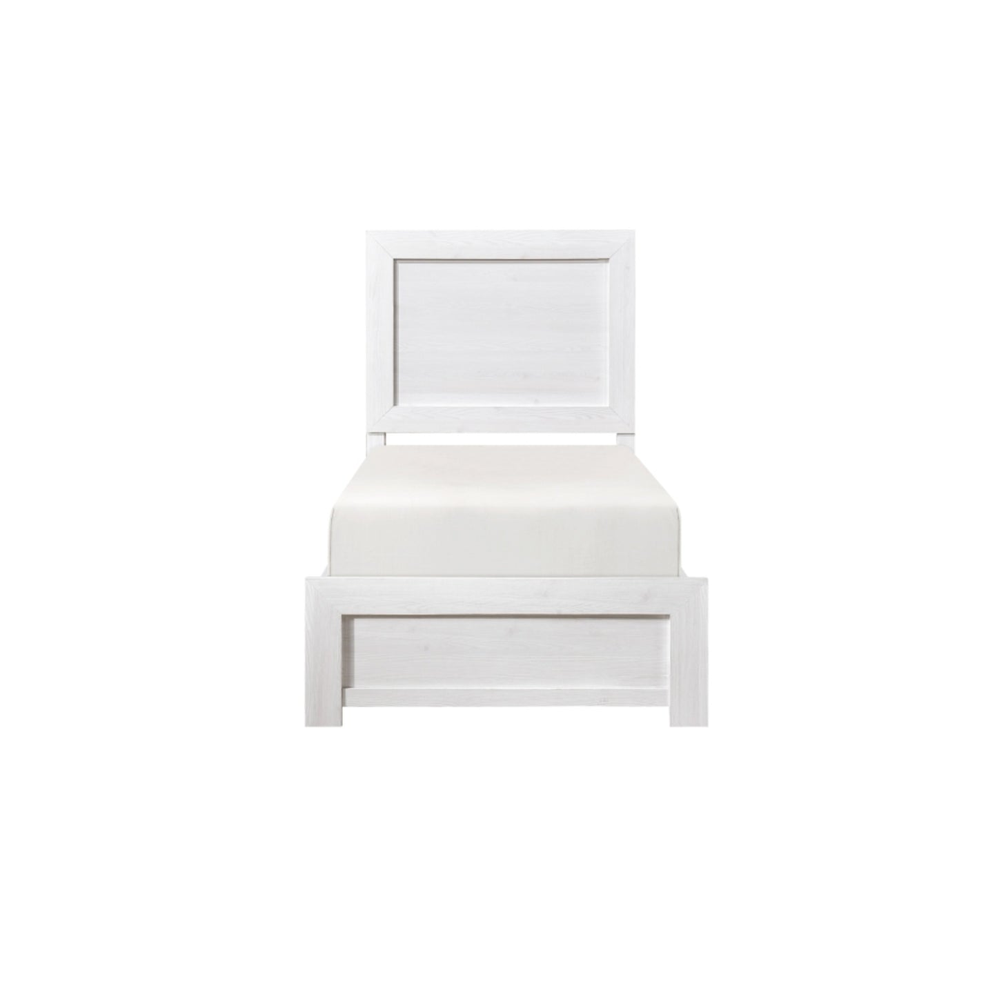 Pearl Luxe King 6pc Bedroom Set - 1534WH - White / Grey / Rustic Brown / Natural