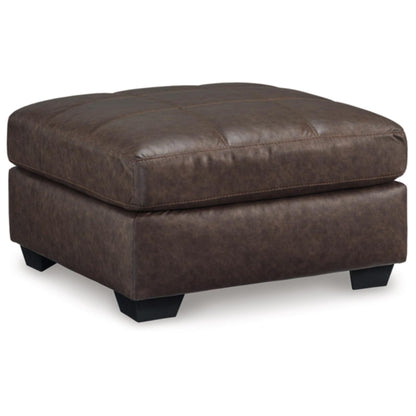 Barlin Mills Oversized Accent Ottoman - Umber / Carbon
