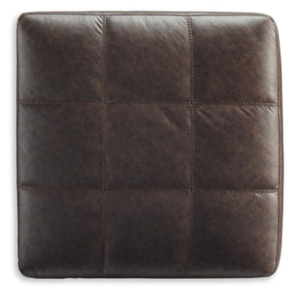 Barlin Mills Oversized Accent Ottoman - Umber / Carbon