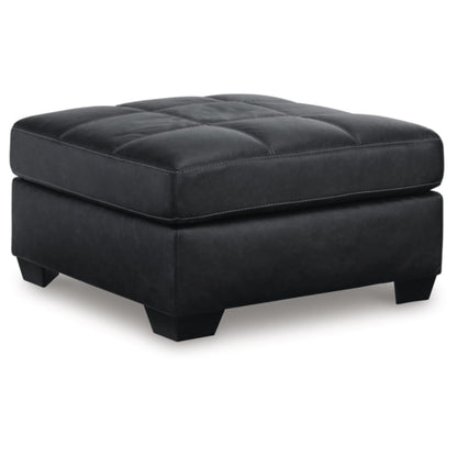 Barlin Mills Oversized Accent Ottoman - Umber / Carbon