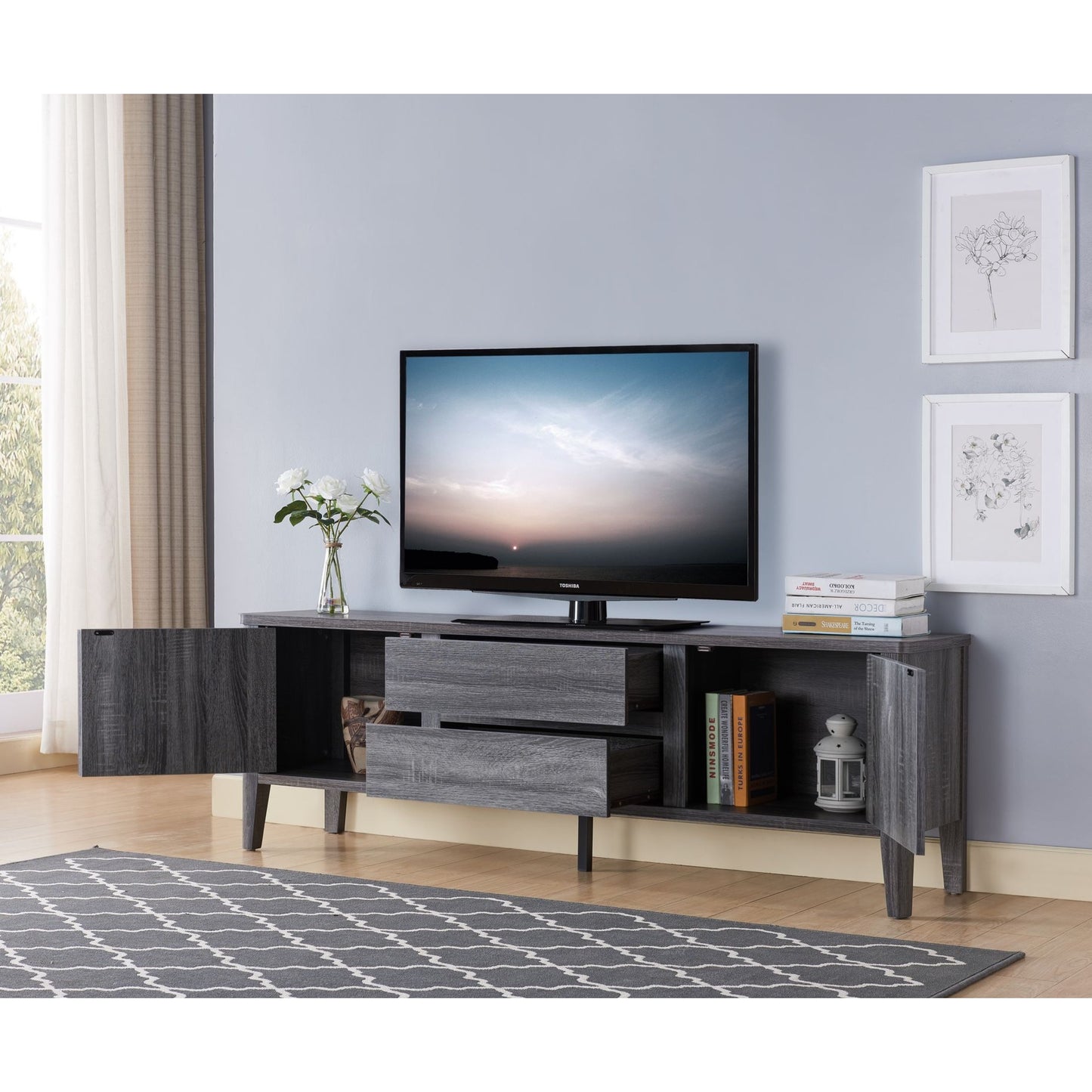 66'' TV STAND B 18038