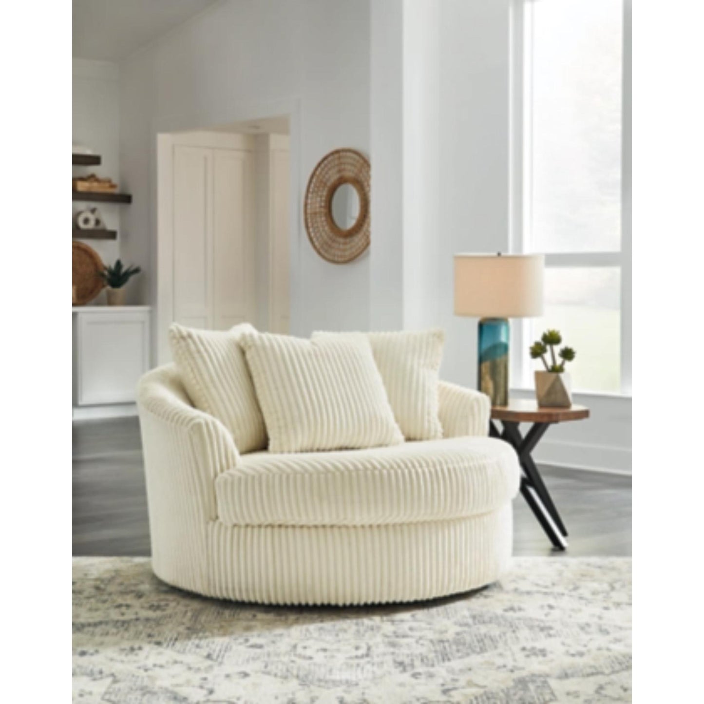 Lindyn Oversized Swivel Accent Chair