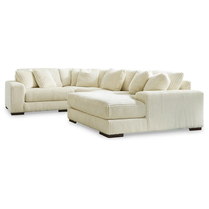 Lindyn 4-Piece Sectional with Chaise - Ivory