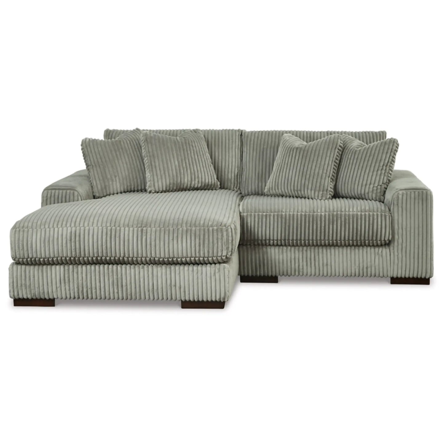 Lindyn 2-Piece Sectional with Chaise - Ivory / Fog