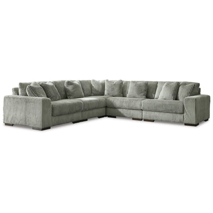 Lindyn 5-Piece Sectional - Ivory / Fog