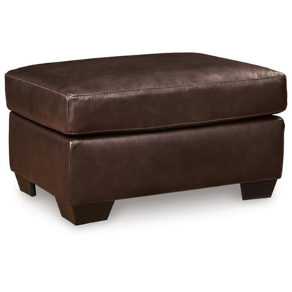 Santorine Ottoman - Dark Brown / Ocean