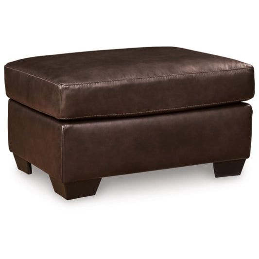 Santorine Ottoman - Dark Brown / Ocean