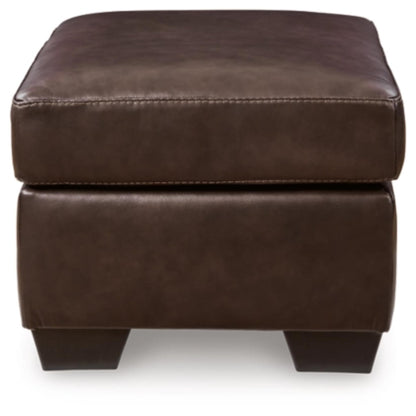 Santorine Ottoman - Dark Brown / Ocean