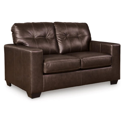 Santorine Loveseat - Dark Brown / Ocean