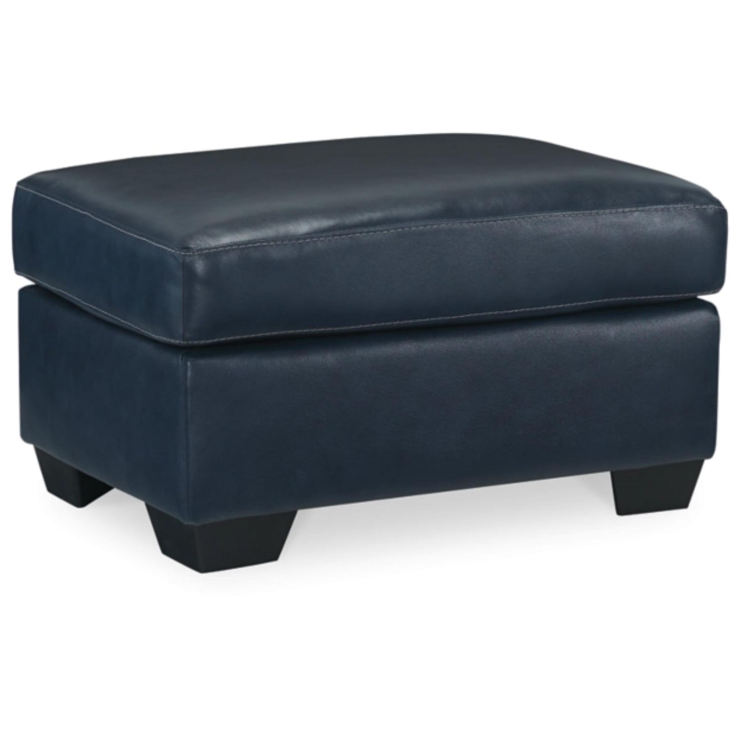 Santorine Ottoman - Dark Brown / Ocean
