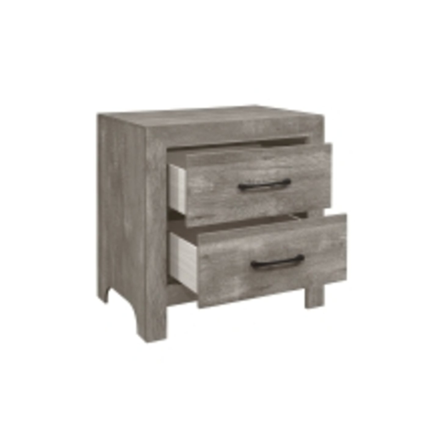 Urban Twin 6pc Bedroom Set - 1534NPGY - White / Grey / Rustic Brown / Natural