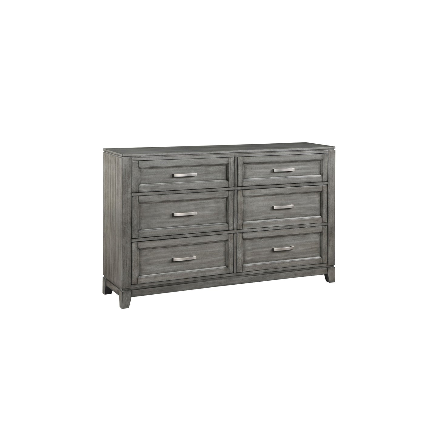 Moonlight Queen 6pc Bedroom Set - 1450 - White / Grey