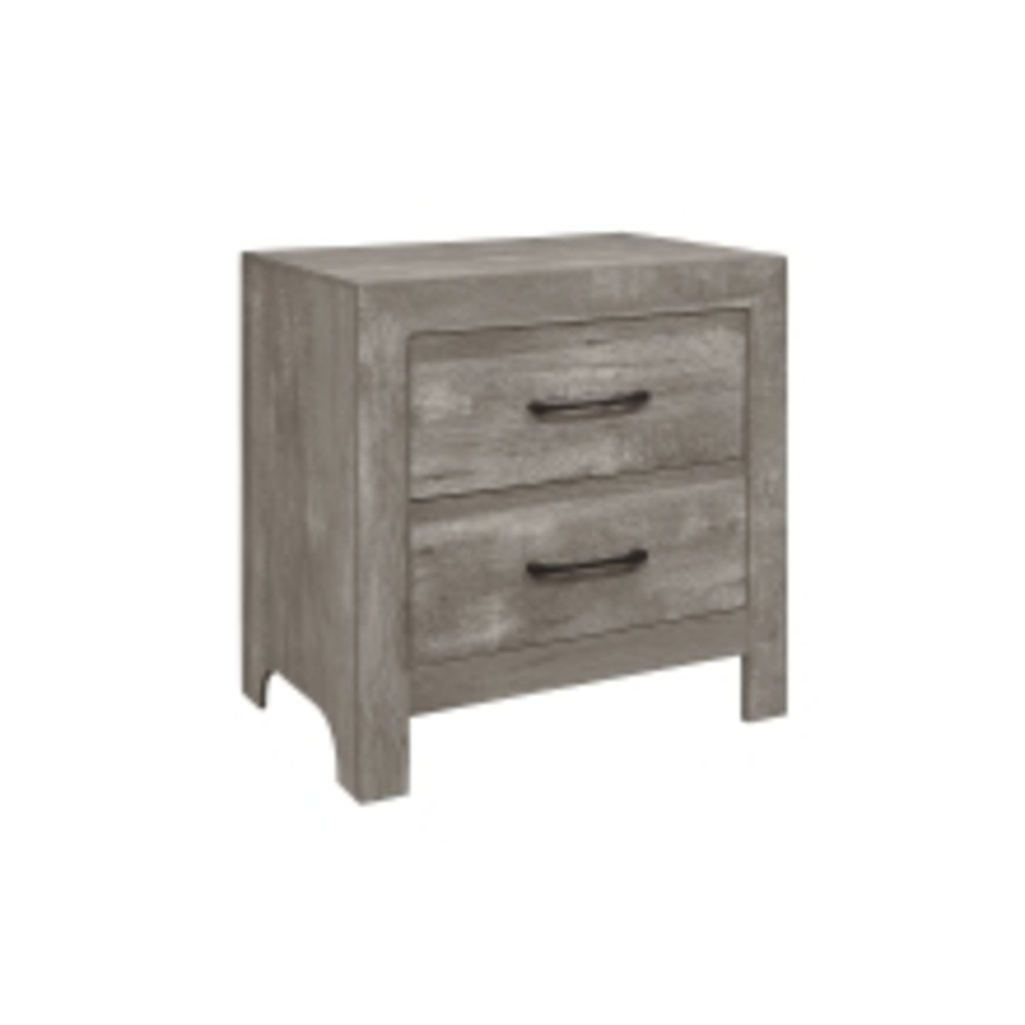 Urban Twin 6pc Bedroom Set - 1534NPGY - White / Grey / Rustic Brown / Natural