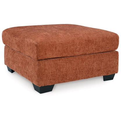 Aviemore Oversized Accent Ottoman - Ink / Spice / Stone