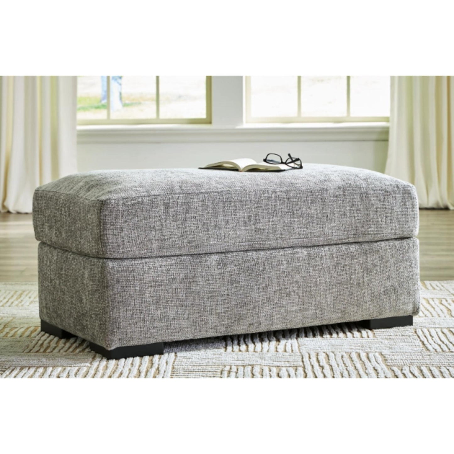 Dunmor Ottoman - Graphite