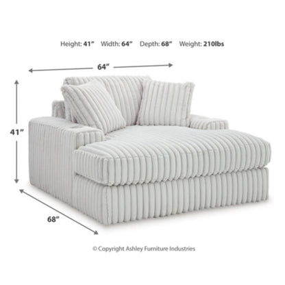 Stupendous Oversized Chaise - Alloy