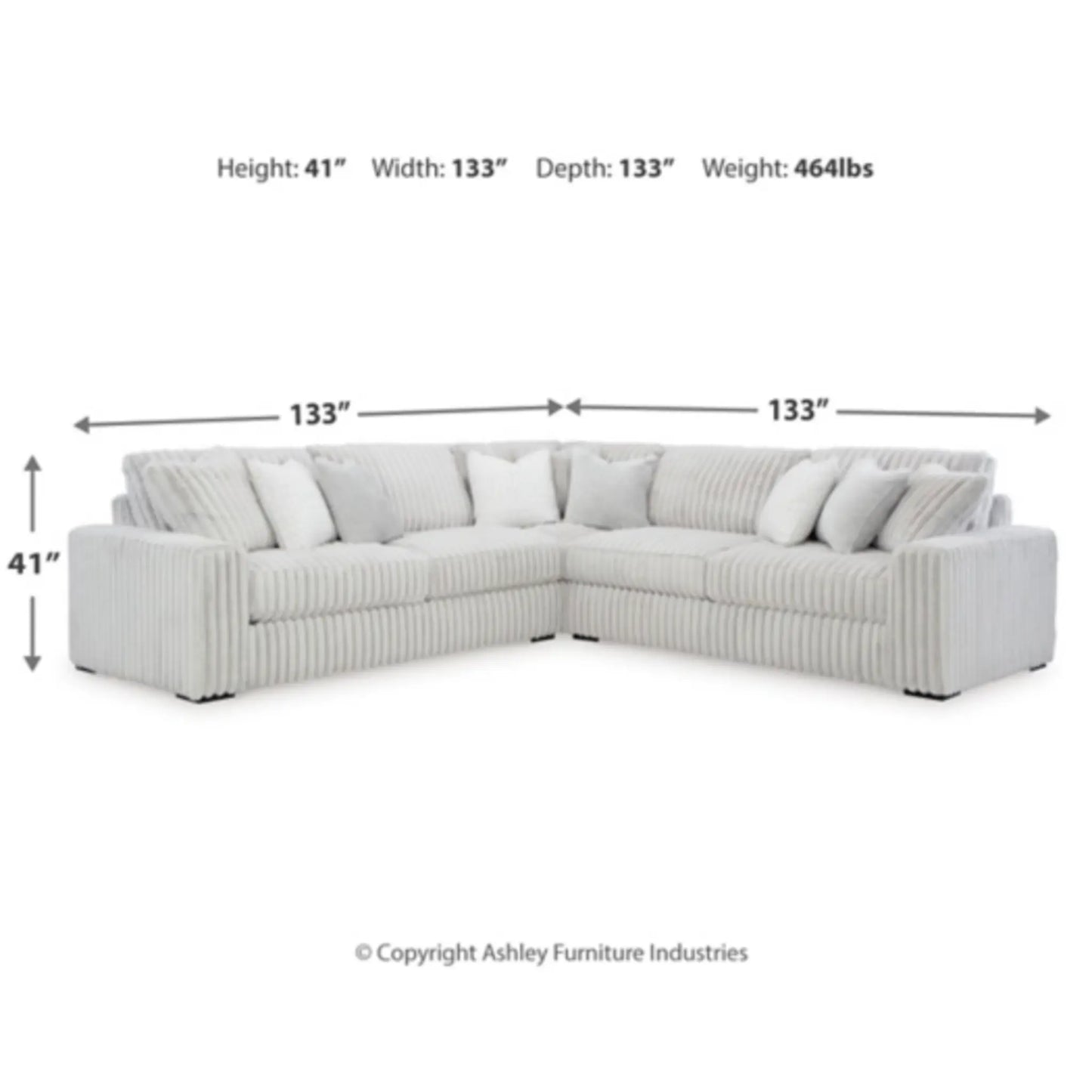Stupendous 3-Piece Sectional
