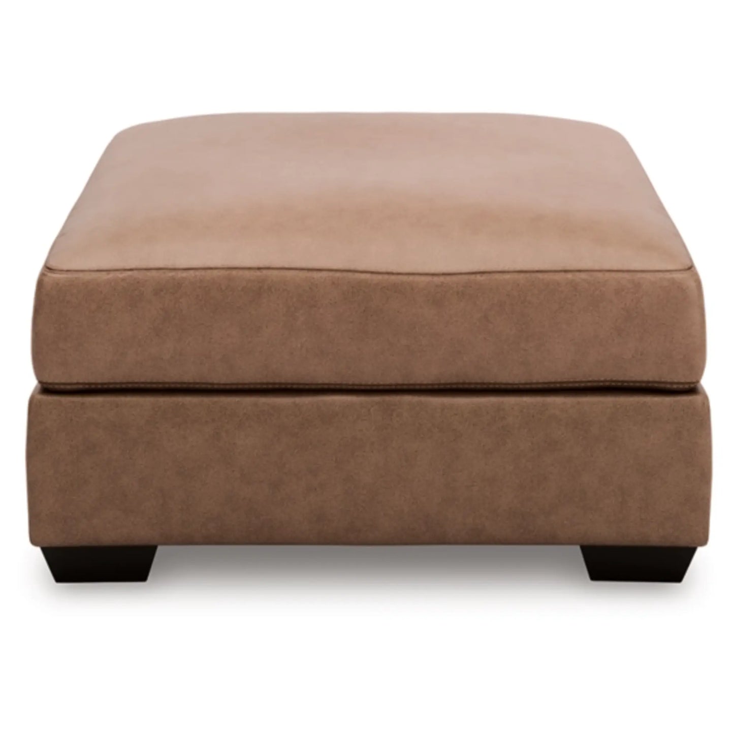 WillowBend Oversized Accent Ottoman - Caramel / Umber