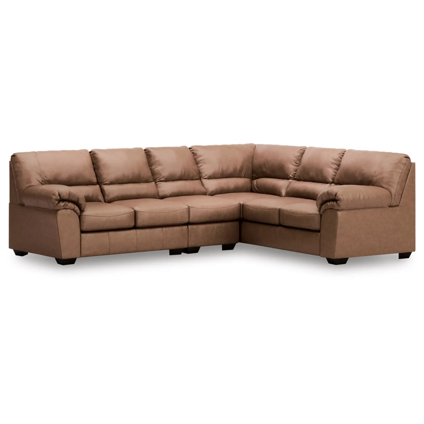 WillowBend 3-Piece Sectional - Caramel / Umber