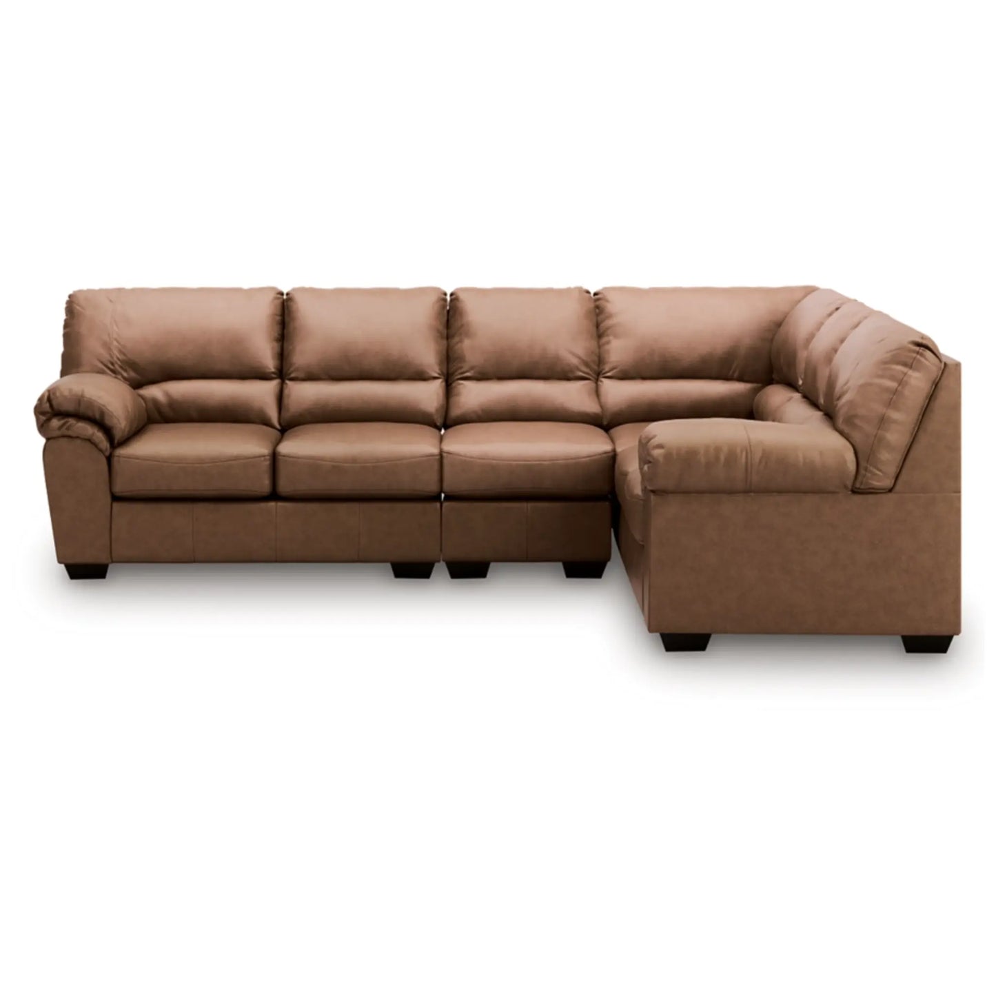 WillowBend 3-Piece Sectional - Caramel / Umber