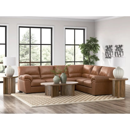 WillowBend 3-Piece Sectional - Caramel / Umber